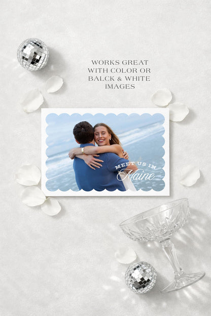 Vintage Minimalist Save the Date Template