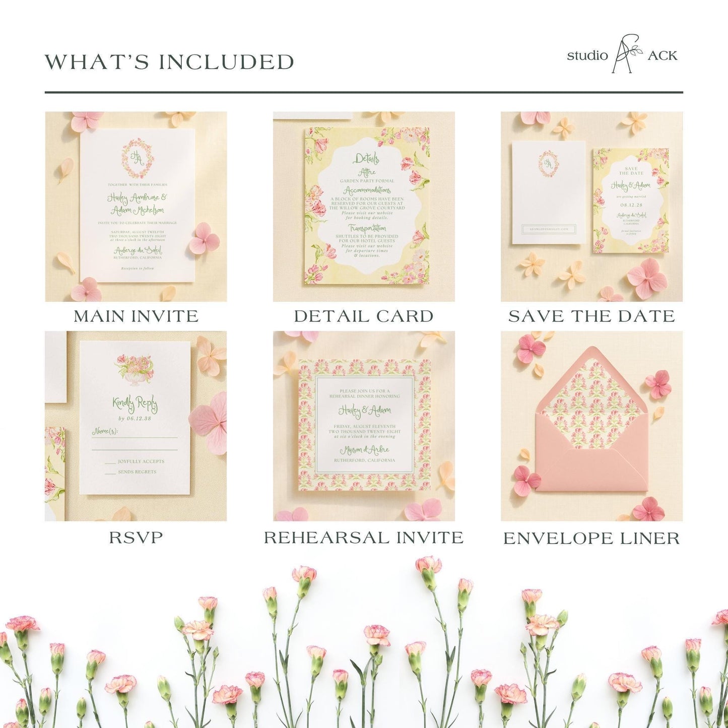 Whimsical Garden Wedding Template Bundle