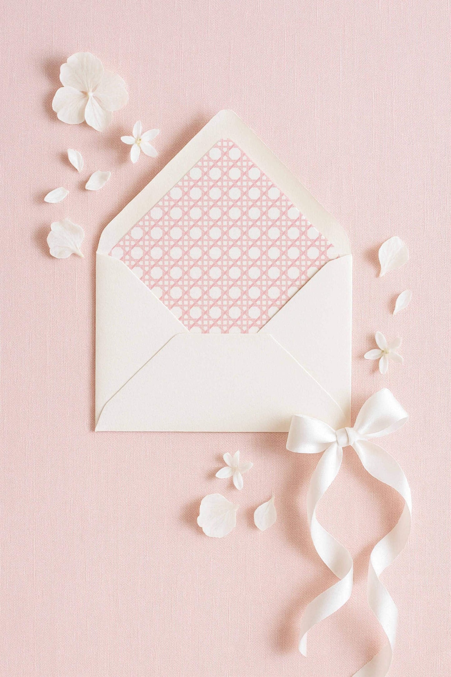 Pink Rattan Envelope Liner Template