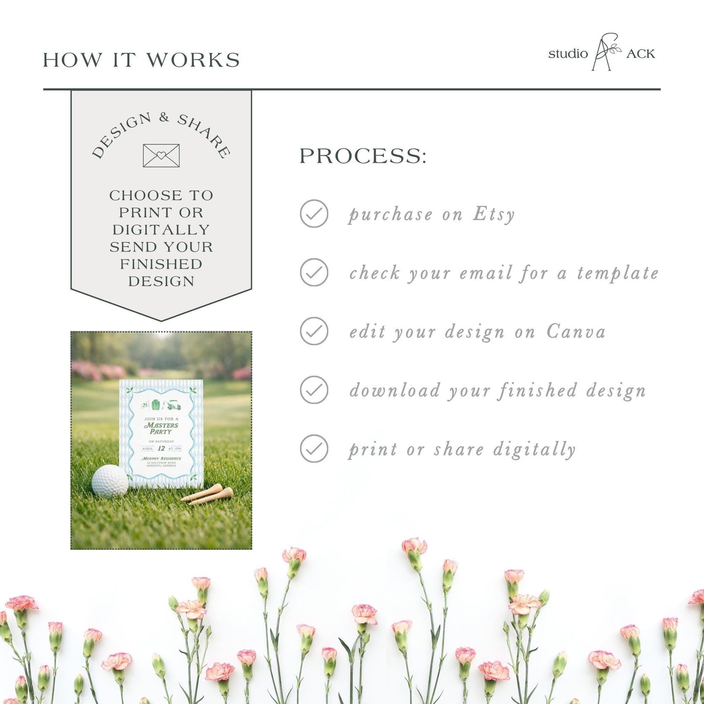 Golf Party Invitation Template
