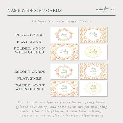 Whimsical Garden Wedding Template Bundle
