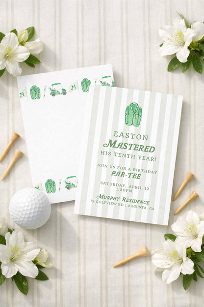 Golf Birthday Invitation Template
