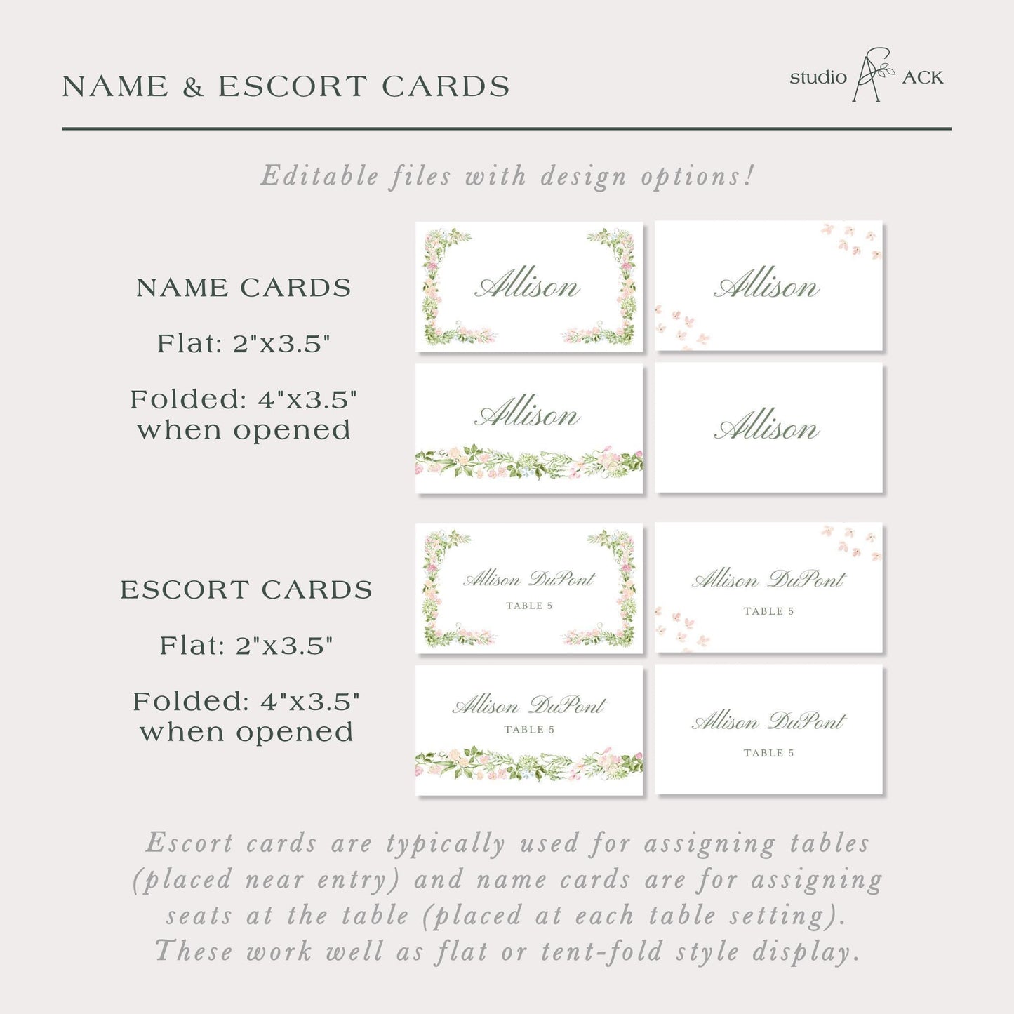 Floral Wedding Template Bundle