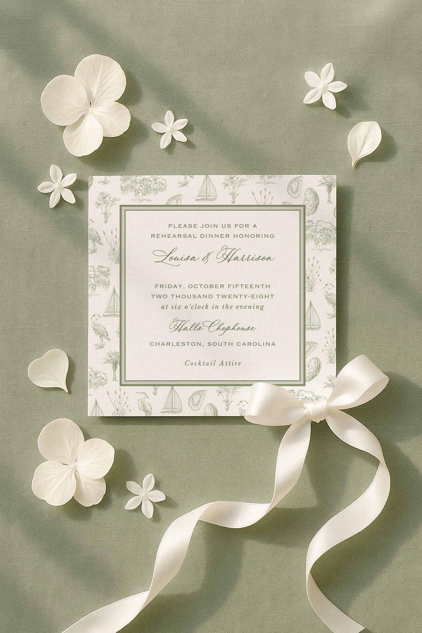 Oyster Roast Rehearsal Dinner Invitation