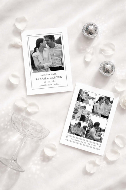 Modern Beige Save the Date Template