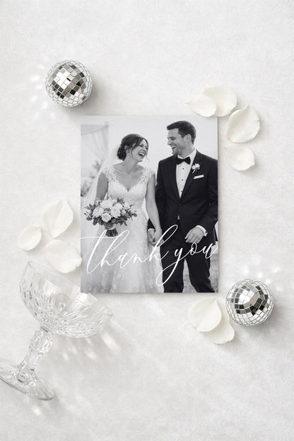 Vintage Minimalist Thank You Card Template