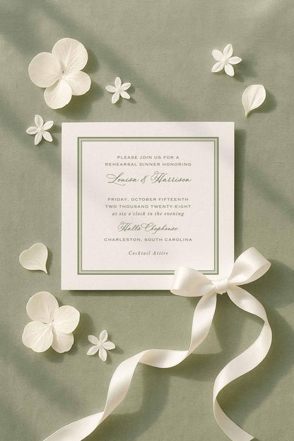 Oyster Roast Rehearsal Dinner Invitation