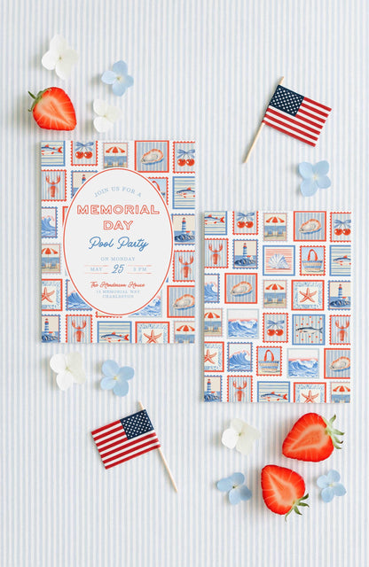 Pool Party Party Invitation Template