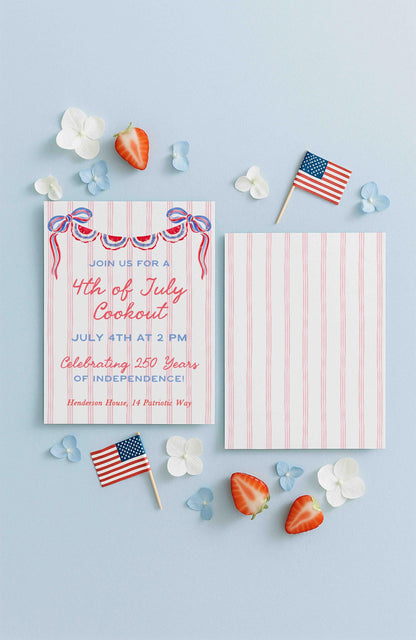 Patriotic Party Invitation Template