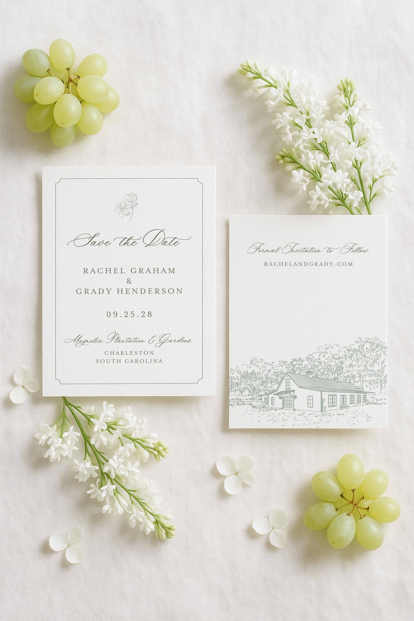 Magnolia Carriage House Save the Date Template