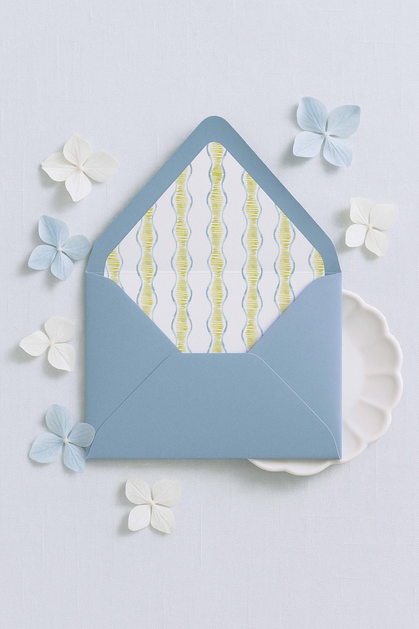 Fun Wavy Envelope Liner Template