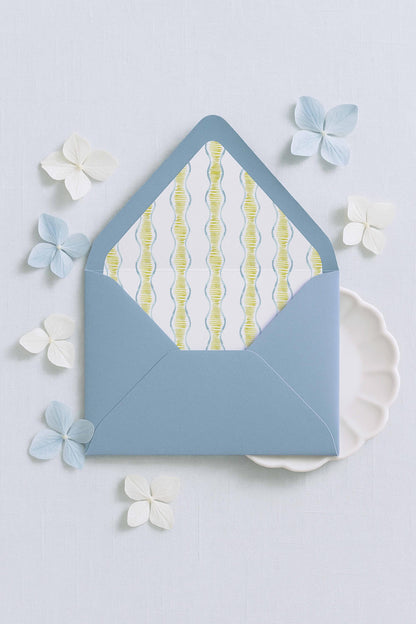 Fun Wavy Envelope Liner Template