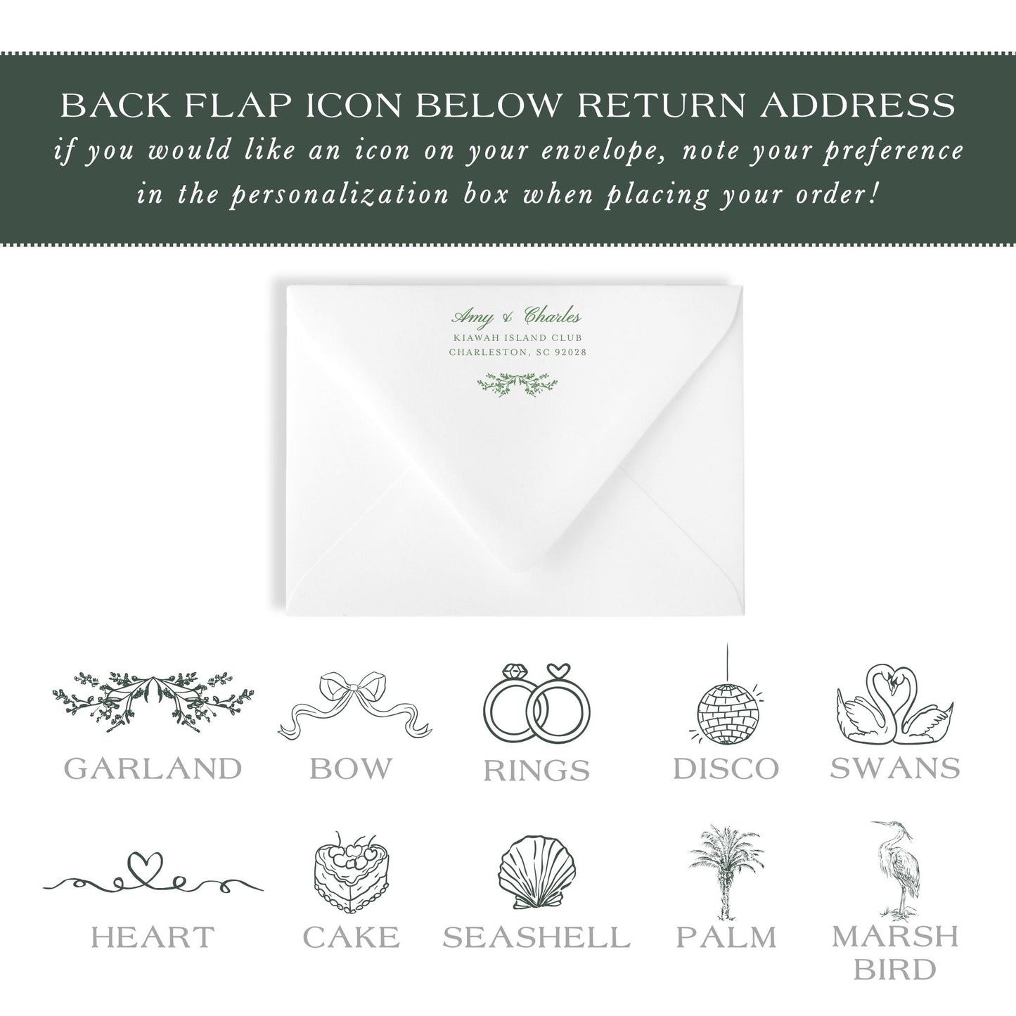 Envelope Addressing ADD-ON | Professional Printing | Printed Return or Variable Guest Addresses | Printing on studioACK Envelopes