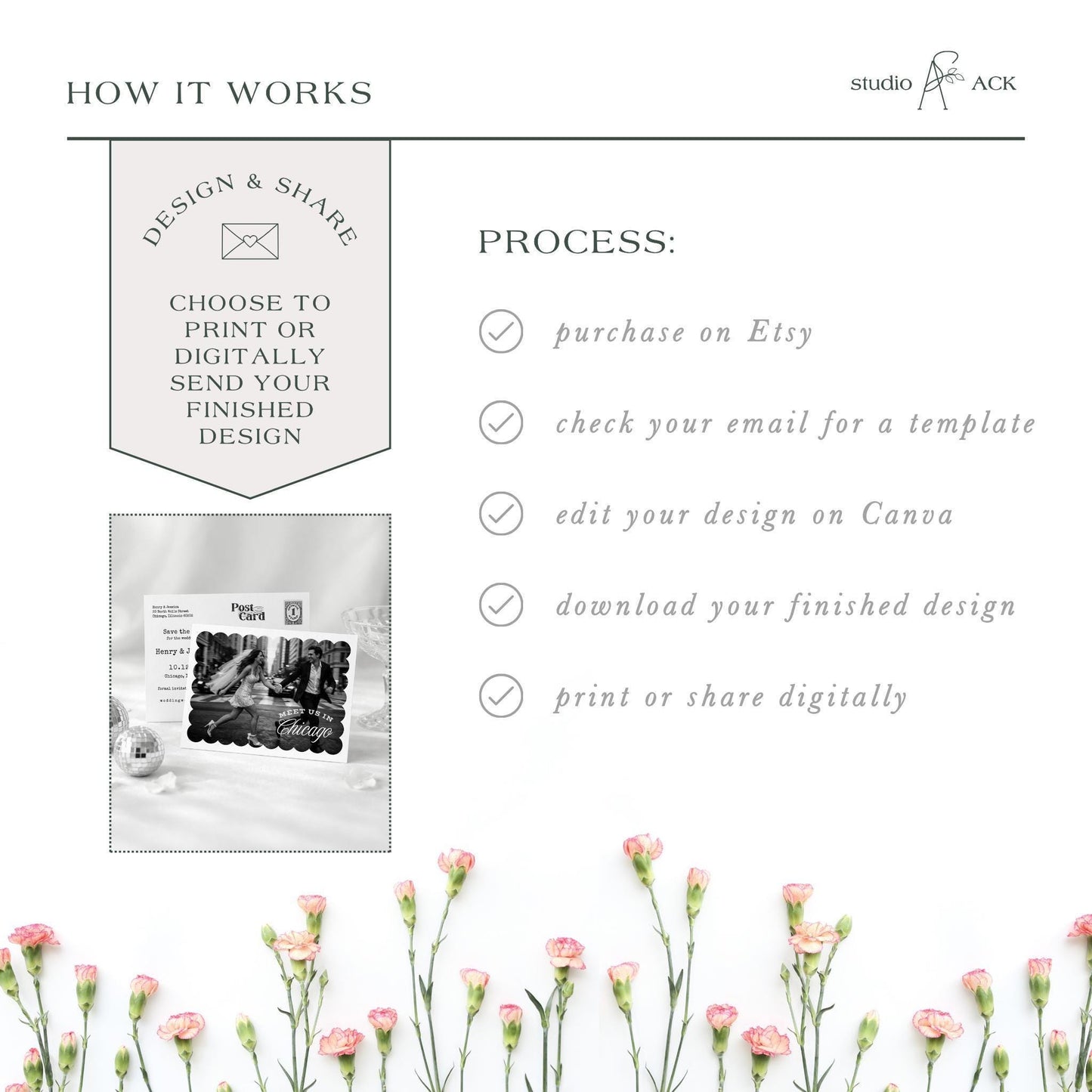 Vintage Minimalist Save the Date Template