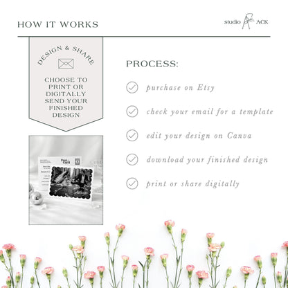 Vintage Minimalist Save the Date Template