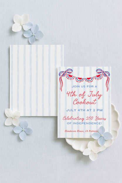 Patriotic Party Invitation Template