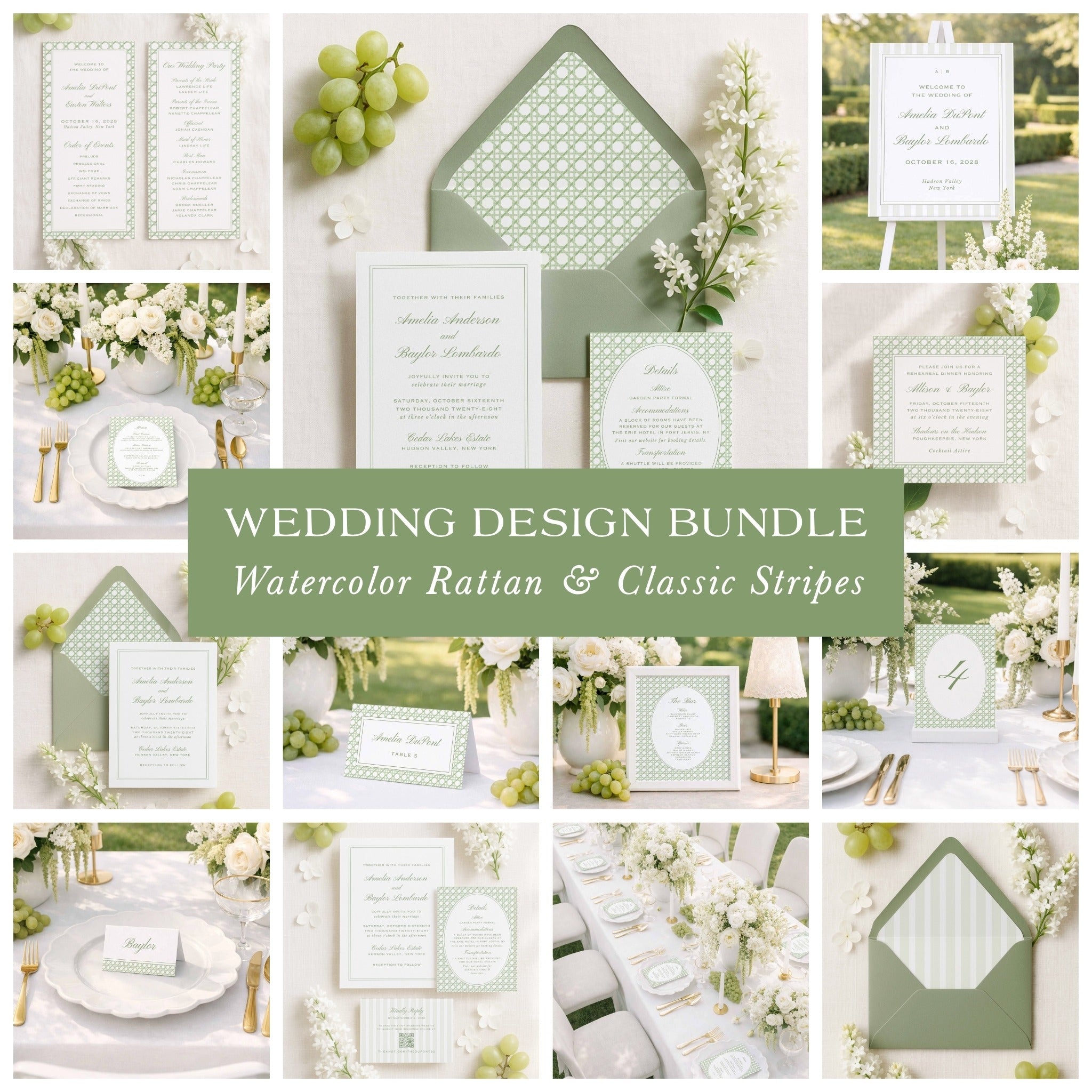 Pinehurst wedding design bundle collection image