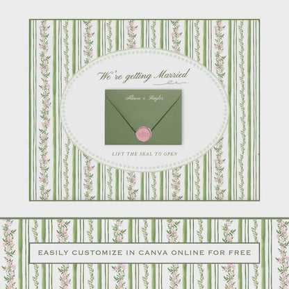 Grandmillennial Floral Wedding Website Template