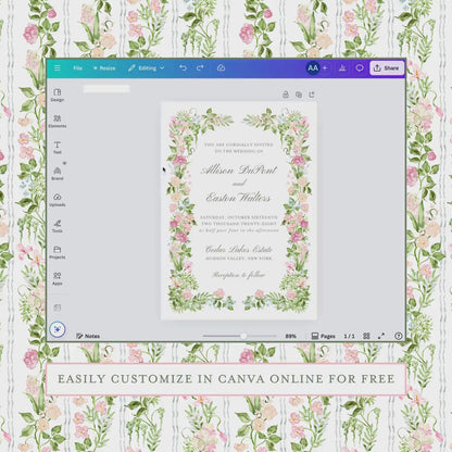Floral Wedding Template Bundle