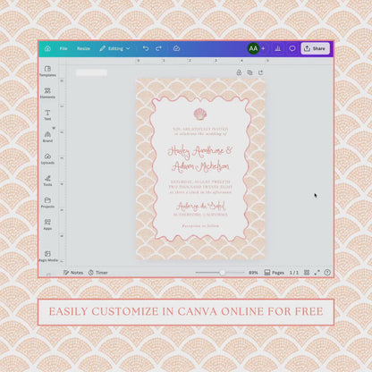 Whimsical Beach Wedding Template Bundle