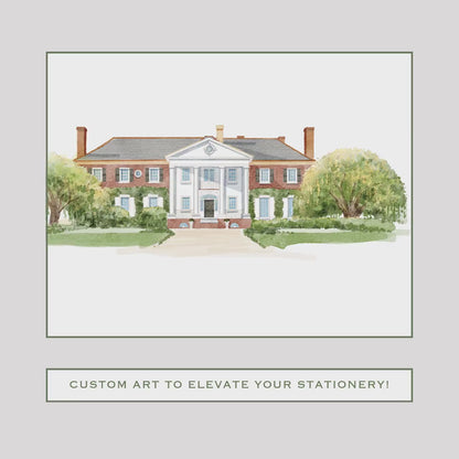Boone Hall Wedding Invitation Suite Template