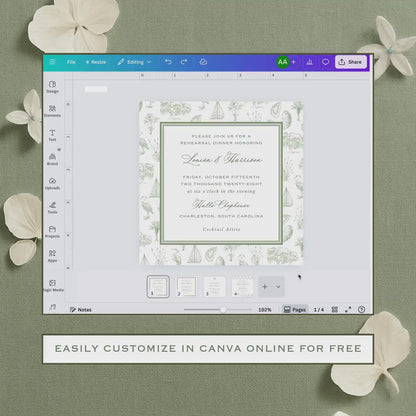 Oyster Roast Rehearsal Dinner Invitation
