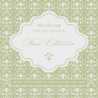 Grandmillennial Floral Envelope Liner Template
