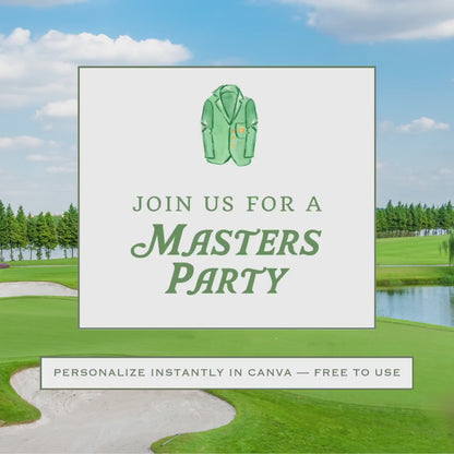 Golf Party Invitation Template