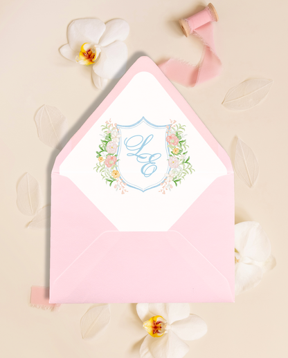 Blooming Crest Collection Envelope Liners