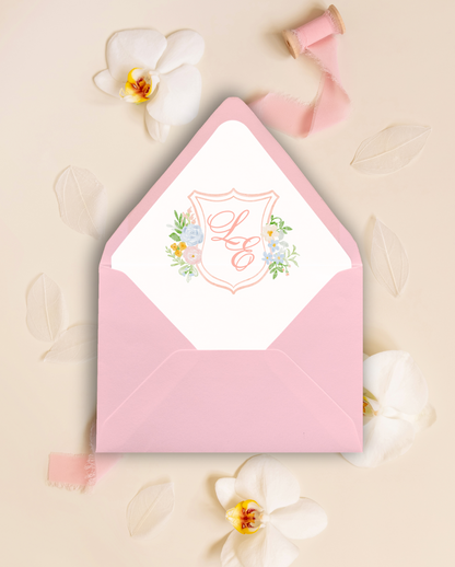 Blooming Crest Collection Envelope Liners
