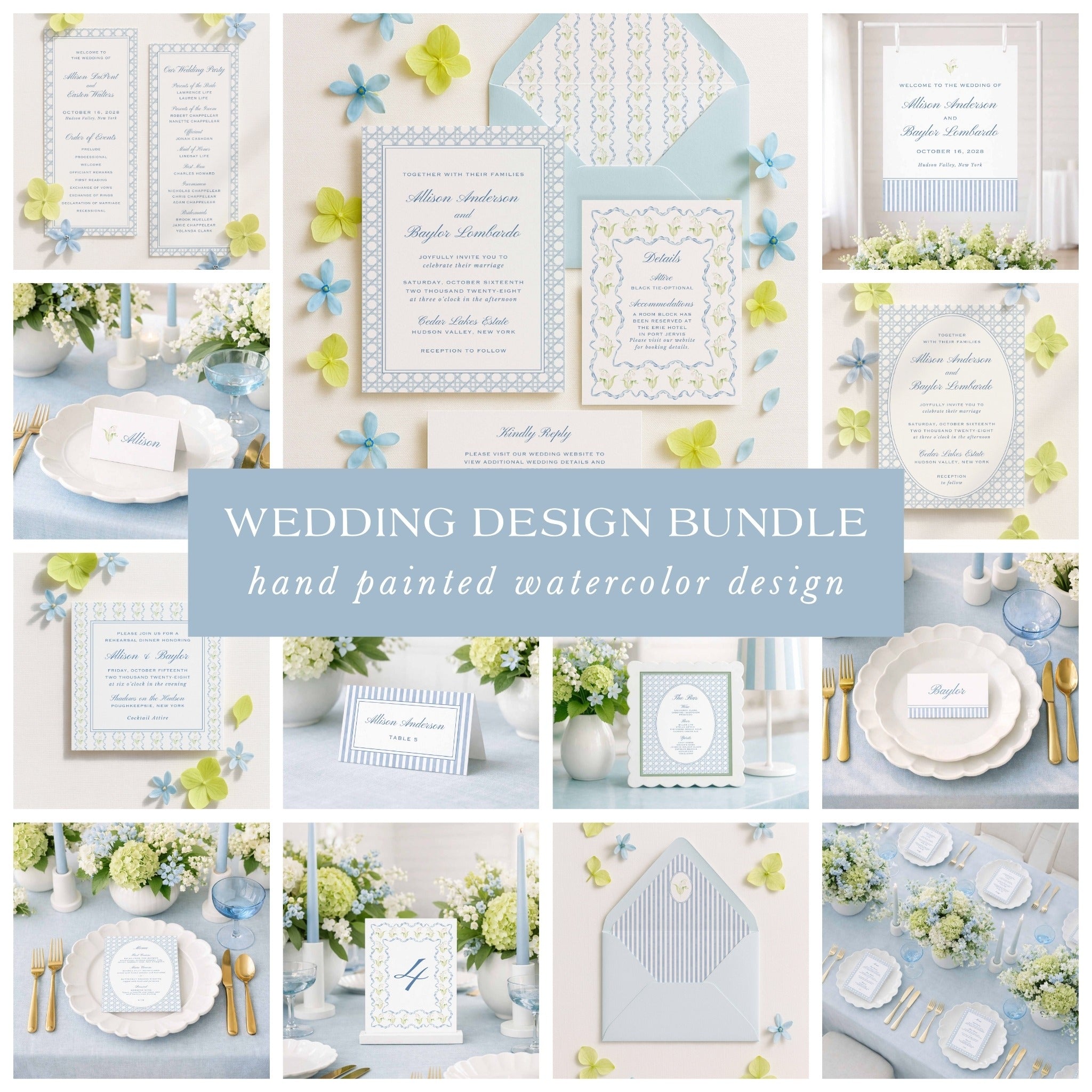 Veranda wedding design bundle collection image