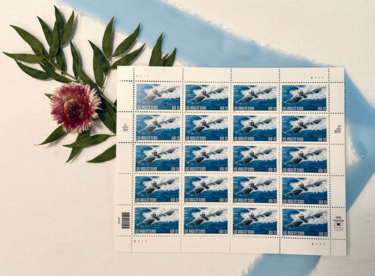 Los Angeles Blue Water Stamps - 1999 Vintage California Beach Wedding Stamps - Additional Ounce Postage