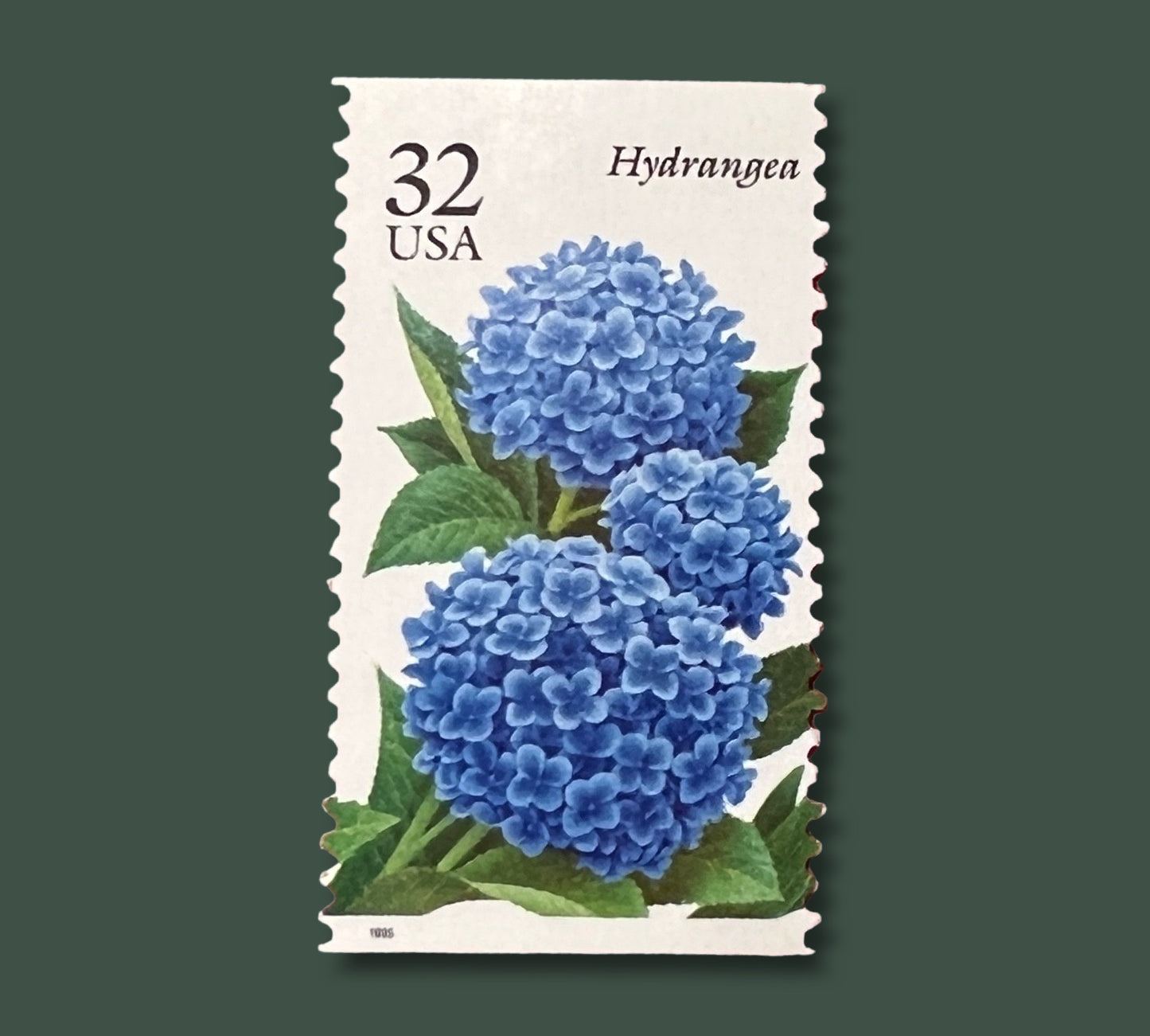 Blue Hydrangea Postage Stamp - 14 Vintage Garden Flower Stamps