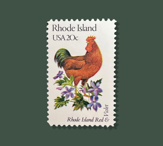 25 Vintage Rhode Island State Flower & Bird Stamps - Providence/Warwick USPS Stamp - Lilac Postage Stamp